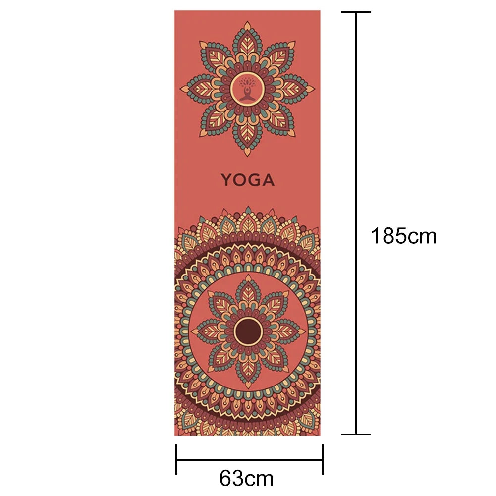 Anti-slip Yoga Mat Blanket Towel 63*185cm Gym Fitness Pilates Quick-drying Cover